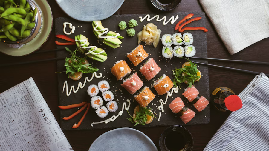 Aburi Salmon Roll Sushi Tei Tanggerang